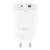 мережевий зарядний пристрій xo l130 1usb/18w/qc3.0 + 1type-c/30w/pd (бiлий) 