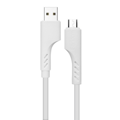 кабель earldom ec-174m soft silicone usb - microusb 3a/1m (білий) 