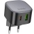 Мережевий Зарядний Пристрій Hoco CS32A Rise 1USB/18W/QC3.0 + 1Type-C/20W/PD (Чорний) мережевий зарядний пристрій hoco cs32a rise 1usb/18w/qc3.0 + 1type-c/20w/pd (чорний)