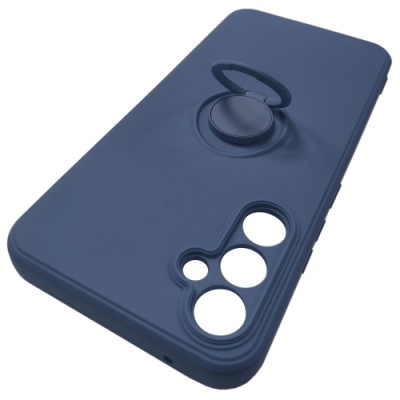 Купить силіконовий чохол soft silicone casevsmagnet ring для samsung a346 galaxy a34 5g - blue онлайн