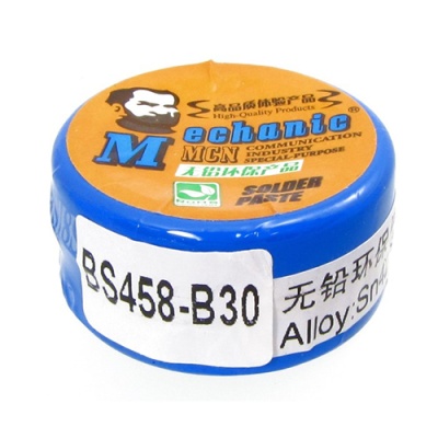 паста bga легкоплавка mechanic bs458-b30 20 гр, sn 42%, bi 58%