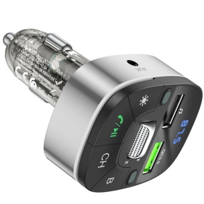 FM Модулятор Hoco E71 (Чорний)