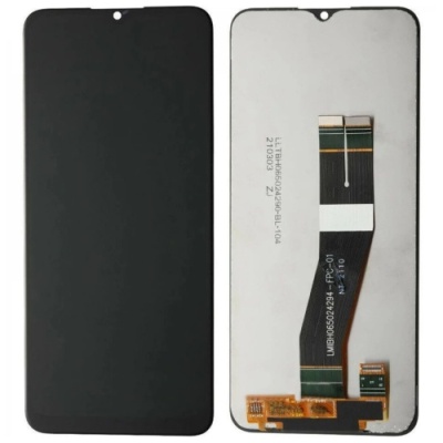 дисплей для samsung a025/a02s-2021 (160,5*72mm) + touchscreen black (oem) зелений шлейф