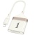 перехідник hoco ua40 2in1 lightning - sd/tf card reader (білий apricot) 
