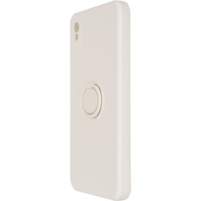 Купить силіконовий чохол soft silicone casevsmagnet ring для xiaomi redmi 9a - ivory white онлайн