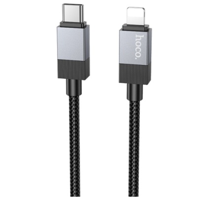 кабель hoco x110 type-c - lightning 27w/1m (чорний) 