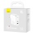 мережевий зарядний пристрій baseus gan5 fast charger (ccgp090202) 1usb/60w/qc4.0 + 1type-c/100w/pd + (type-c - type-c) (білий) 