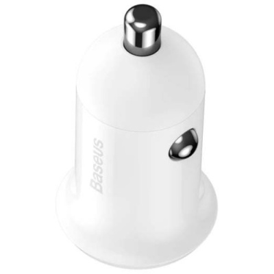 Автомобільний Зарядний Пристрій Baseus Grain Pro (CCALLP-02) 2USB/2.4A (White)