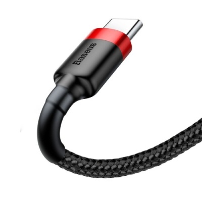 кабель baseus cafule usb - type-c 3.0a/1m (catklf-b91) (black-red) 