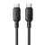 кабель baseus silky series fast charging type-c - type-c 100w/1m (p10377704113-00) (black) 