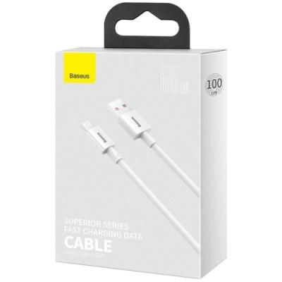кабель baseus superior series usb - type-c 66w/1m (catys-02) (білий) 