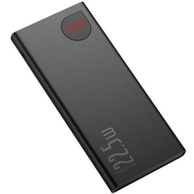 додаткова батарея power bank baseus ppad 000001 adaman metal qc 22.5w 10000 mah (чорний) 