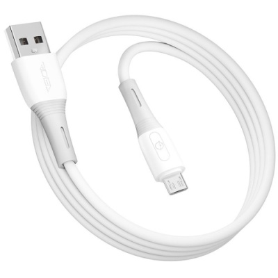 кабель ridea rc-si35 siliconepro usb - microusb 3a/1m (бiлий) 