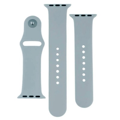ремінець для apple watch band silicone two-piece 38/40/41 mm (26, mist blue) 
