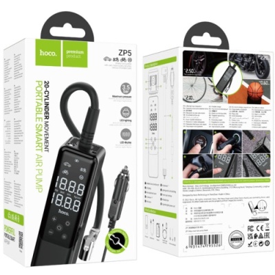 Автомобільний компресор Hoco ZP5 (Чорний)