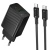 Мережевий Зарядний Пристрій Borofone BAS76A 1USB/18W/QC3.0 + 1Type-C/30W/PD + (Type-C - Type-C) (Чорний) мережевий зарядний пристрій borofone bas76a 1usb/18w/qc3.0 + 1type-c/30w/pd + (type-c - type-c) (чорний)