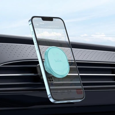 Автотримач Hoco H1 Crystal magnetic (Бірюзовий)