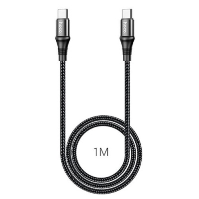 кабель hoco x50 excellent (pd) type-c - type-c 100w/5.0a/1m (чорний) 