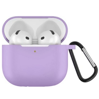 Купить чохол silicone case with hook для навушників airpods 3 (lilac purple) онлайн