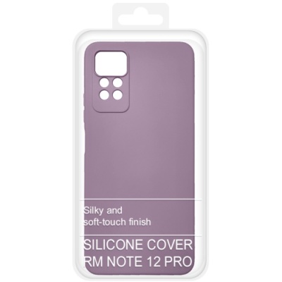 Купить силіконовий чохол soft silicone case для xiaomi redmi note 12 pro 4g (лаванда) онлайн