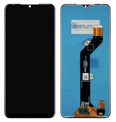 дисплей для tecno spark go 2022, infinix smart 6, tecno pop 5 lte, pop 5 lite з чорним тачскріном (original prc)