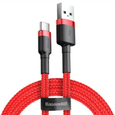 кабель baseus cafule usb - type-c 2.0a/3m (catklf-u09) (red) 