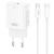 мережевий зарядний пристрій xo l131 1type-c/30w/pd + (type-c - type-c) (бiлий) 