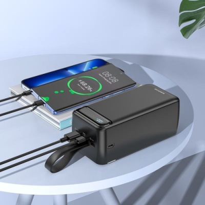 додаткова батарея power bank borofone bj14d 22.5w+pd20w 50000 mah (чорний) 