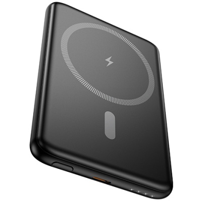 додаткова батарея power bank hoco j140a tony pd20w ultra-thin magnetic power bank 5000mah (чорний) 