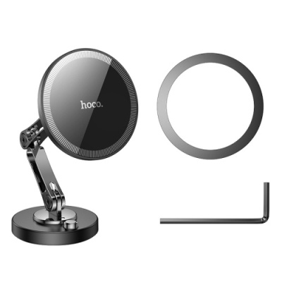 Автотримач Hoco H50 Magnetic Ring (Сiрий)