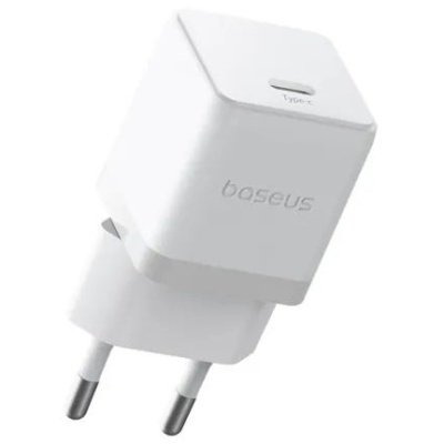 мережевий зарядний пристрій baseus palm fast charger (p10111605213-00) 1type-c/30w/pd (білий) 