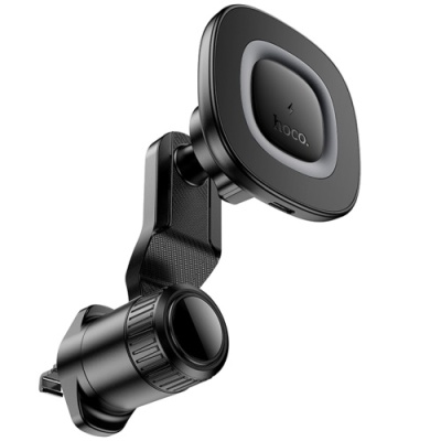 Автотримач Hoco HW30 4.5-7.0 inch Magnetic Ring Wireless 15W (Чорний)