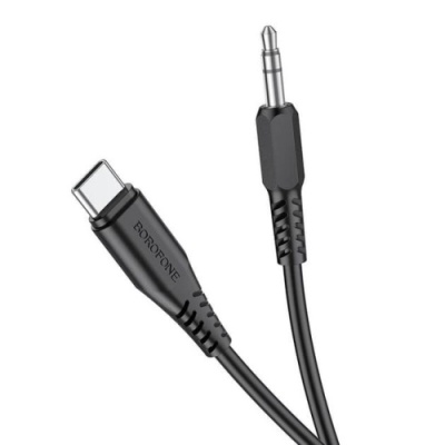 кабель aux borofone bl8 3.5mm(male) - type-c(male) 1m (чорний) 