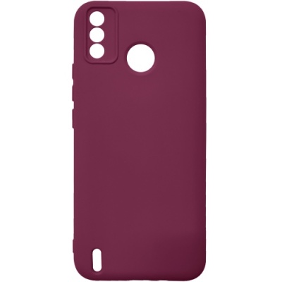 Купить чохол soft silicone case full для tecno spark 6 go (бордовий) онлайн