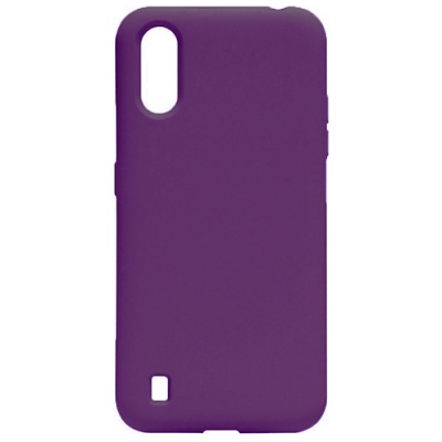 Купить силіконовий чохол soft silicone case для samsung a015 galaxy a01 - purple онлайн