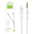 кабель aux hoco upa19 3.5mm(male) - lightning(male) 1m (сталевий) 