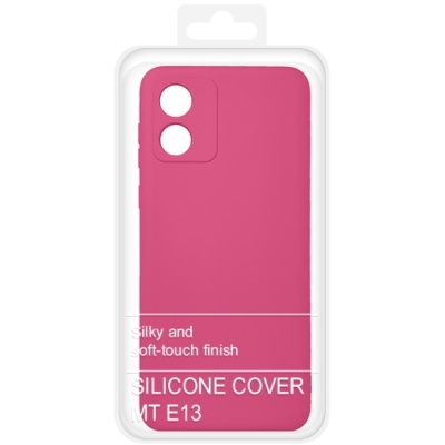 Купить силіконовий чохол soft silicone case для motorola e13 (малиновий) онлайн