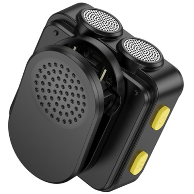 мікрофон петличний бездротовий hoco l17 lightning type-c (чорний) 