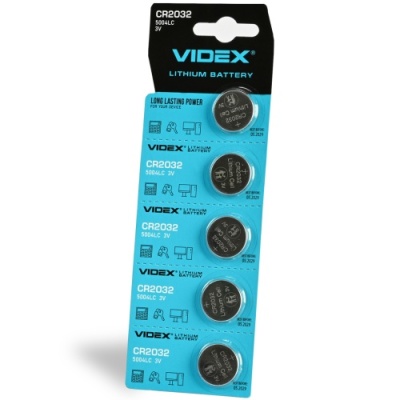 батарейка videx cr2032 (5шт) 