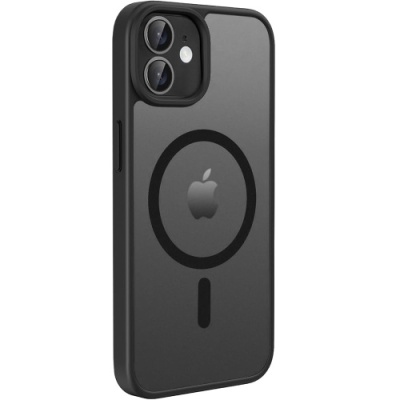 Купить чохол matte guard magsafe case для apple iphone 12 - black онлайн