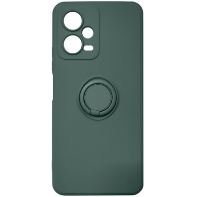 Купить силіконовий чохол soft silicone casevsmagnet ring для xiaomi redmi note 12 pro 5g - army green онлайн