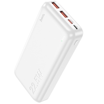 додаткова батарея power bank hoco j101a astute pd20w+qc3.0 22.5w 20000mah (білий) 