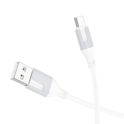 кабель borofone bx101 creator usb - type-c 3.0a/1m (бiлий) 