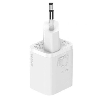 мережевий зарядний пристрій baseus super si (ccsp020102) 1type-c/25w/pd (білий) 