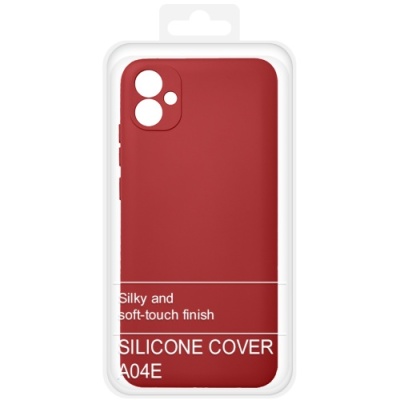 Купить силіконовий чохол soft silicone case для samsung a042 galaxy a04e (червоний) онлайн