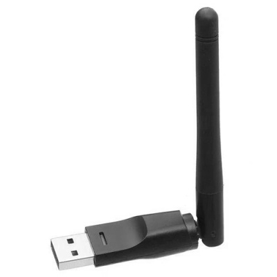 usb wi-fi адаптер 5370 5db для тюнера т2/комп'ютера (чорний) 