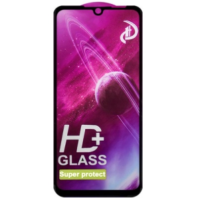 захисне скло glass full glue space для huawei y6 2019 (mrd-lx1)/y6 prime 2019 (mrd-lx3)/y6s (jat-l41)/honor 8a (jat-lx1) (чорний) 