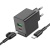 мережевий зарядний пристрій borofone bas14a erudite 1usb/18w/qc3.0 + 1type-c/20w/pd + (type-c - type-c) (чорний) 