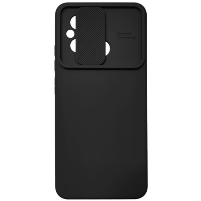 Купить силіконовий чохол soft tpu armor camshield для xiaomi redmi 12c - black онлайн