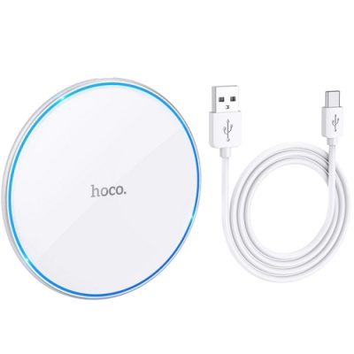 безпровідний зарядний пристрій hoco cw6 pro (білий) 